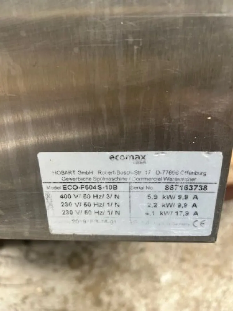 LAVE VAISSELLE FRONTALE HOBART